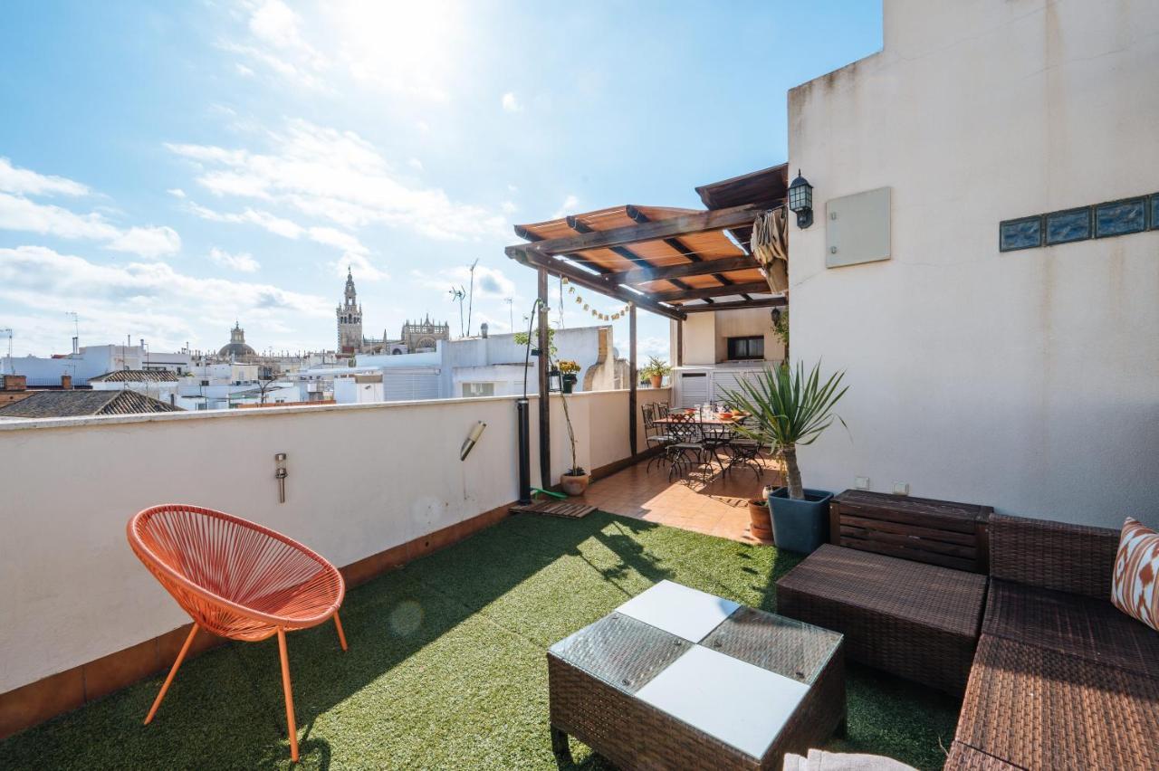 Homeyseville-Amazing Penthouse Giralda Views 8 Pax, Parking Optional Exteriör bild