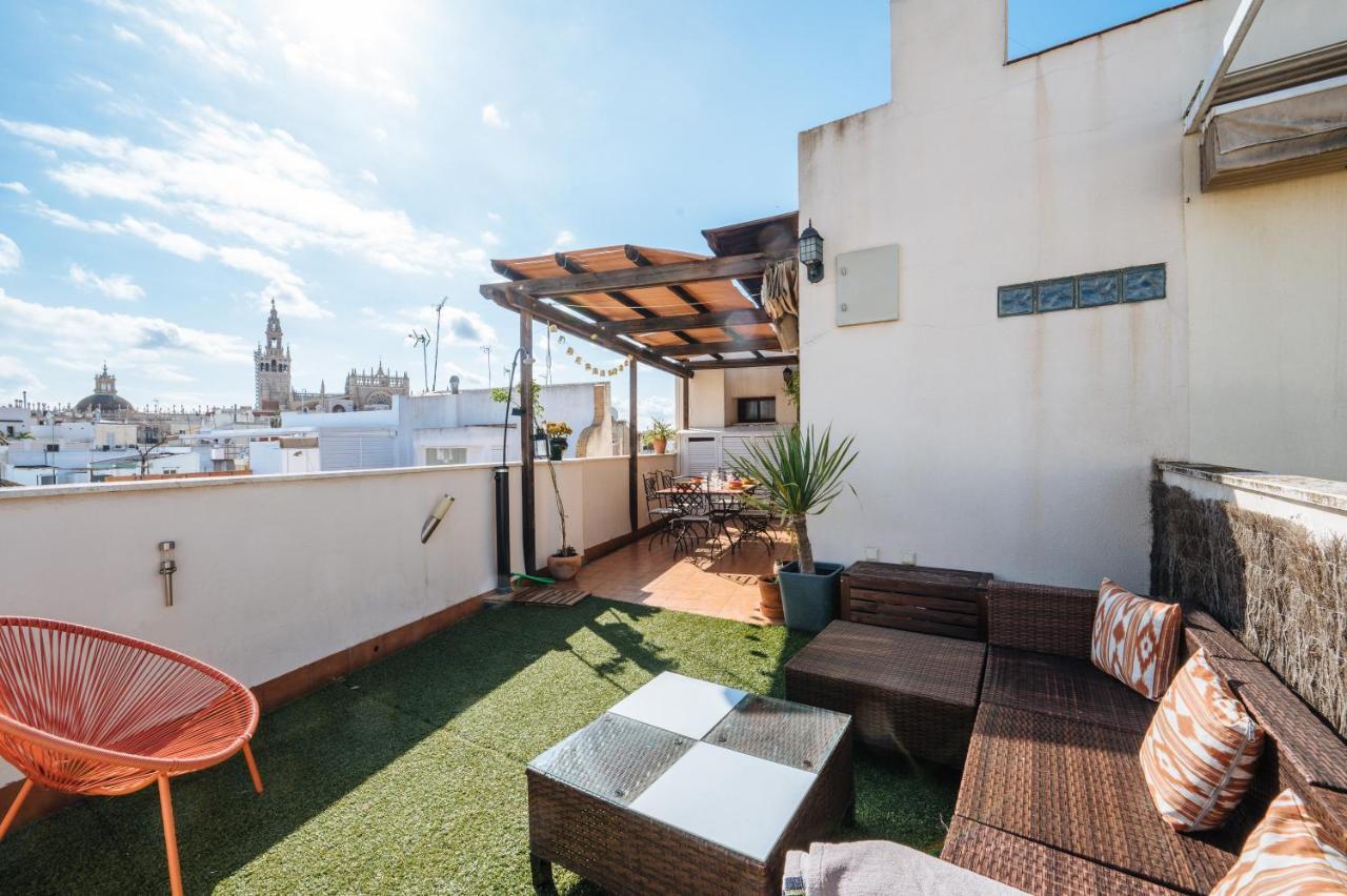 Homeyseville-Amazing Penthouse Giralda Views 8 Pax, Parking Optional Exteriör bild